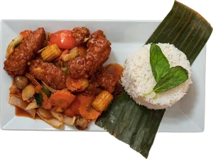 Sötsur Wok & friterad kyckling